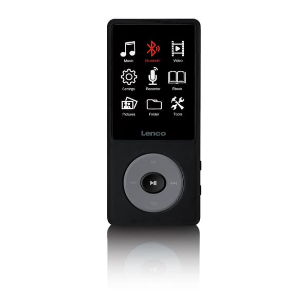 MP3/MP4-spelare med Bluetooth, 8 GB minne, svart