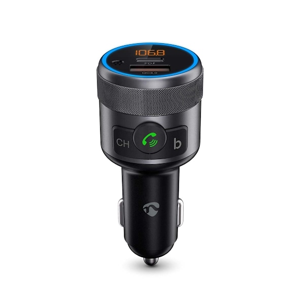 Bil Audio FM-sender | Fixed | Håndfri opkald | 1 " | Amber skærm | Bluetooth® | PD 18 W / PD 24 W | Hurtig opladning | Bass Boost | Google Assistant /