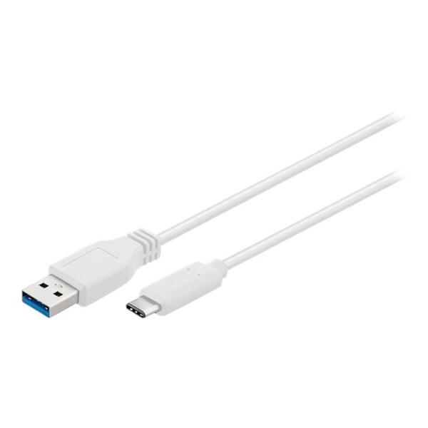 Sinox i-Media - USB-kabel - USB typ A (hane) till 24 pin USB-C (hane) vändbar - USB 3.0 - 1 m - vit