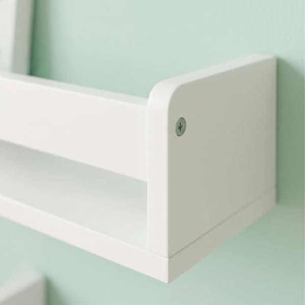 Vägghyllor för barn, set om 3, vit MDF, 58 cm