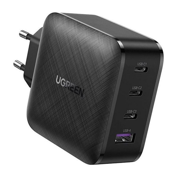 Ugreen GaN Hurtigoplader 3xUSB-C + USB-A 65W