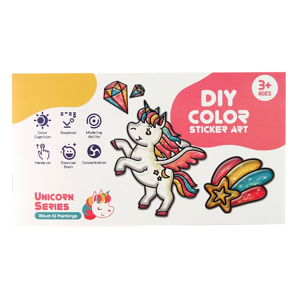 DIY Unicorn Window Stickers: 8 glitrende farver til børn