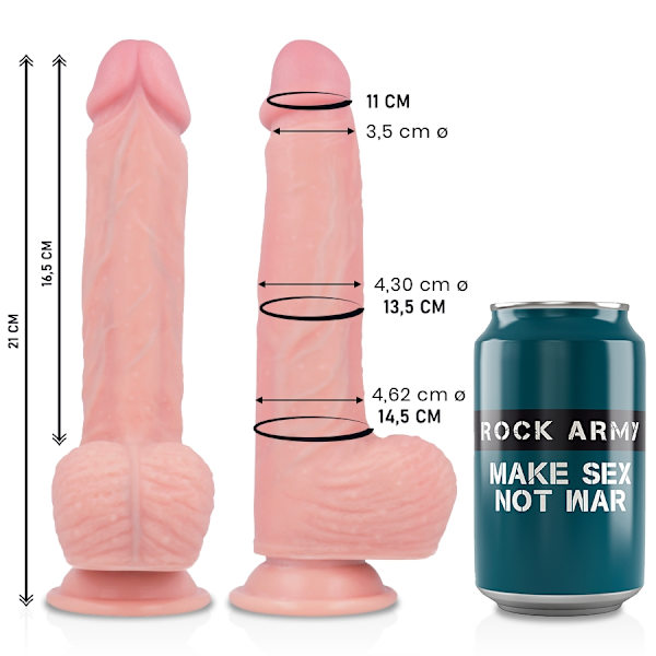 Rockarmy - Flytande silikon Premium Spitfire Realistic 21 Cm -O- 4,62 Cm