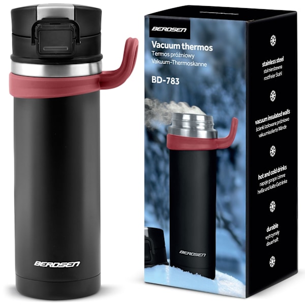 Högkvalitativ vakuumtermos 450 ml BD-783 svart
