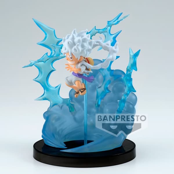 One Piece Monkey D Luffy Gear 5 figur, 13 cm samleobjekt
