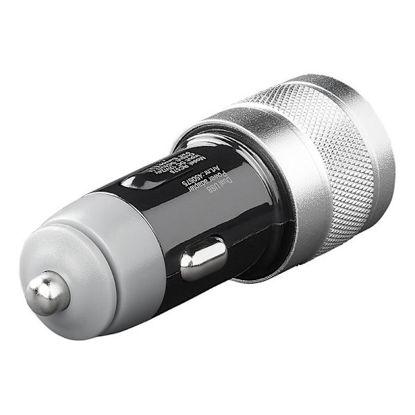 2-vägs USB-laddare typ A + C 12V/24V 3100mA