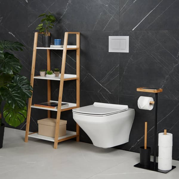 WC stol i bambus og jern