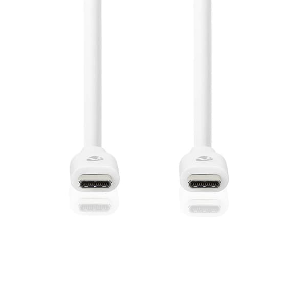 USB-C 3.2 Gen 2-kabel, 2m, 100W, 10Gbps, sort