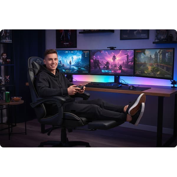 Sofotel Draknor II gamingstol svart och grå