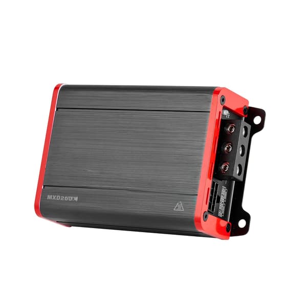4-kanals bilstereoförstärkare, klass D, bryggbar 4x200W