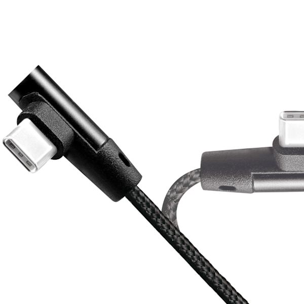 Kulma USB-C-kaapeli USB 2.0 Max 15W 0,3m