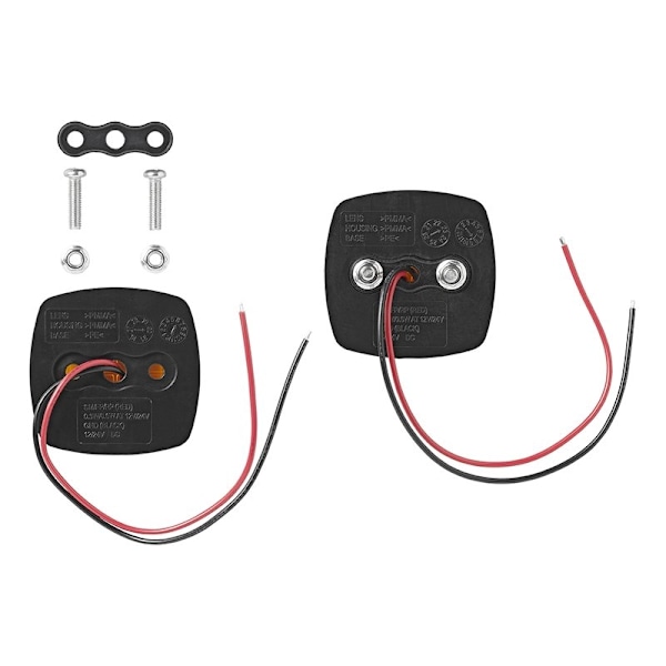 Sidemarkeringslygte 9-30V rav 61 x 61 mm LED