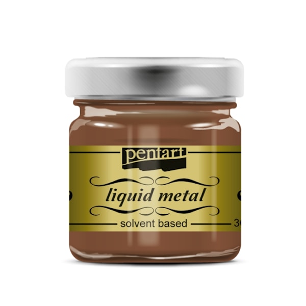 Pentart flytande metallfärg 30 ml. - Koppar