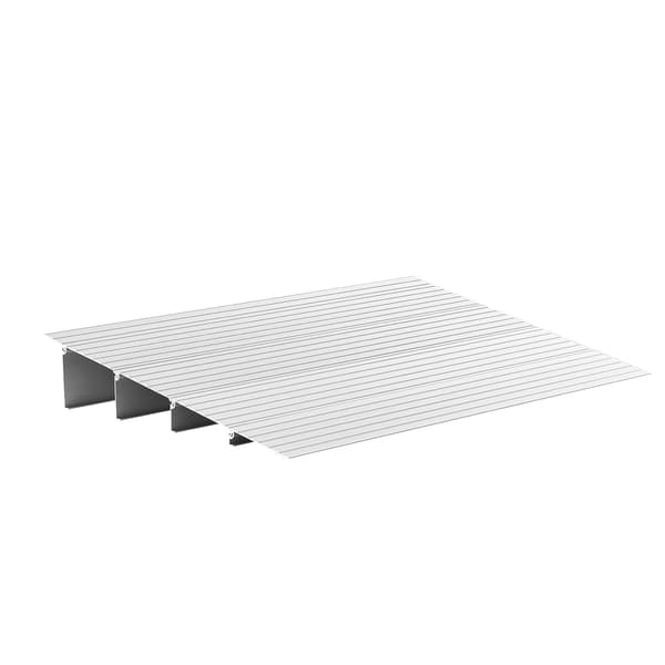 Dørtærskelrampe, 115 mm stigning, aluminium, 800 lb