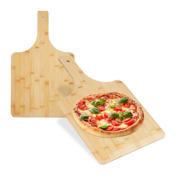 Bambusta valmistetut pizzaliukulevyt - 2 kpl sarja