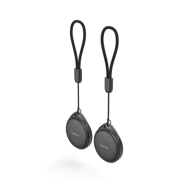 Bluetooth-nøglefinder med 2 stk., Apple Android, sort