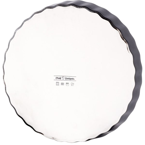 Rund Porcelænskageform 25 cm - Elegant Sort
