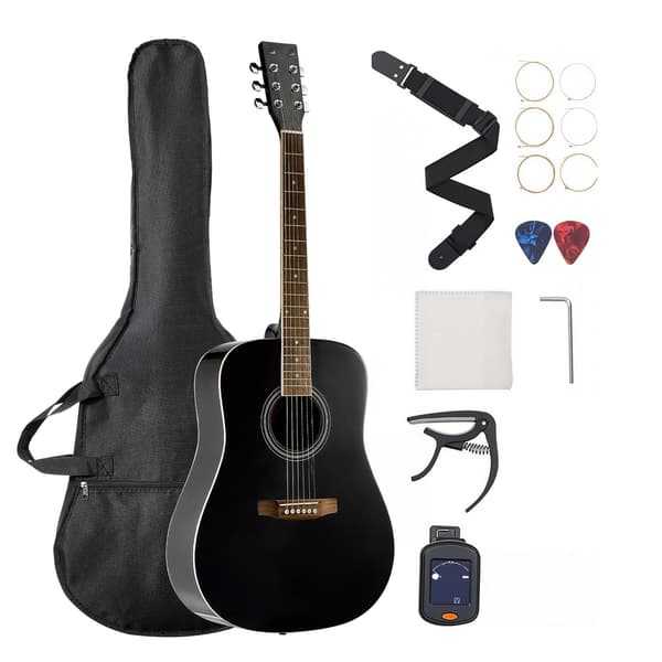 41-tommer Dreadnought akustisk guitarpakke, grantop