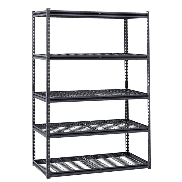 Robust garagehylla, 5 våningar 112x61x182 cm