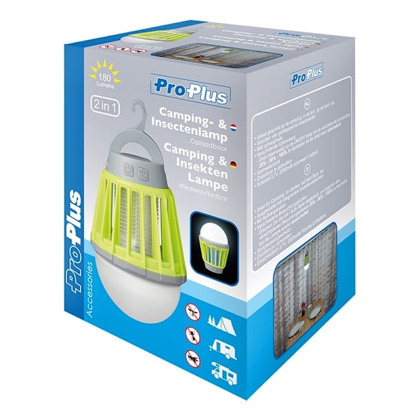 Camping & Insect Light 2 in 1 ladattava