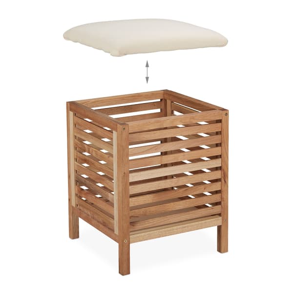 Pyykkikori, jossa istuin Walnut Wood
