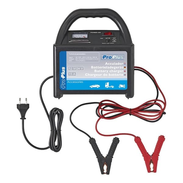 Batterioplader 12V/24V 15Amp.