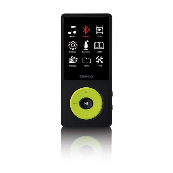 MP3/MP4-afspiller med Bluetooth, 8 GB hukommelse, grøn