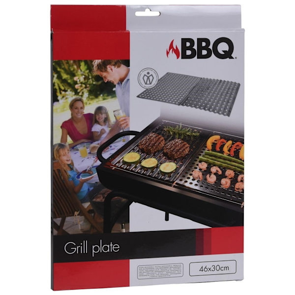 Grillplade i rustfrit stål til grøntsager og kød