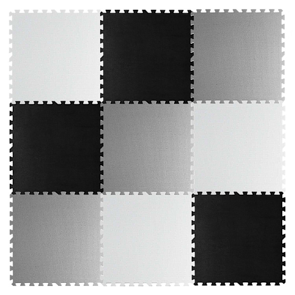 Stort skumpusselmatta schackbräde Ricokids 180x180cm 9st