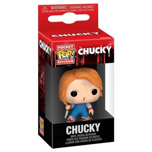 Chucky Pocket POP nøglering – samlerskrækfigur