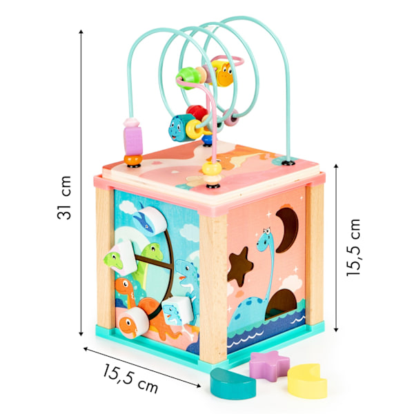 Trä pedagogisk kub, ECOTOYS mula sorterare