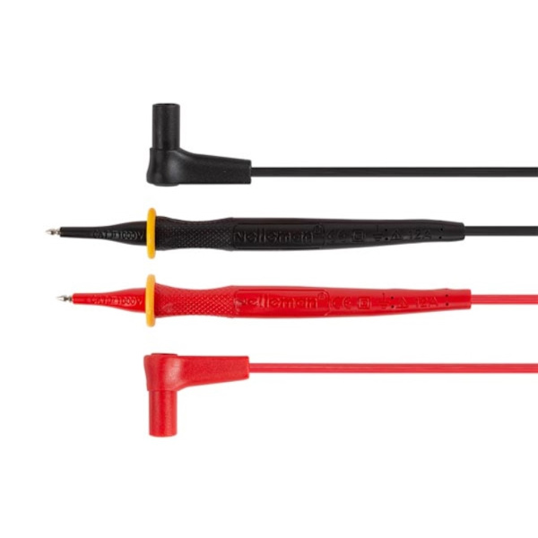Pvc testledningssæt - Cat Iii 600 V - 12 A - 18 Awg - Længde 70 Cm