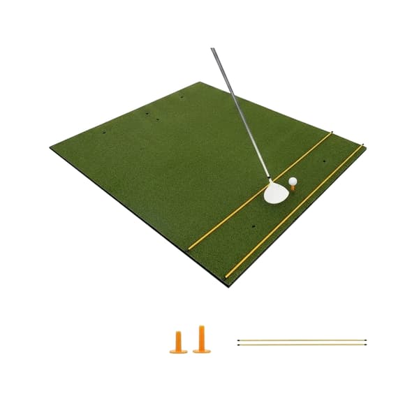 3-i-1 golf tee måtte. Højkvalitets slagmåtte med kunstgræs, 152 x 117 cm.