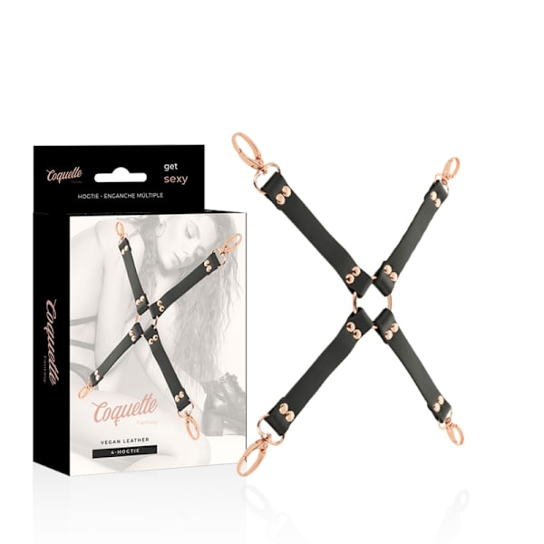Coquette Chic Desire - Fantasia Vegaaninen Nahkainen Hog ​​Tie