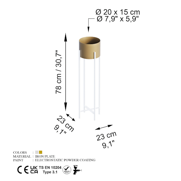 Dekorativ gryde GED-025-C