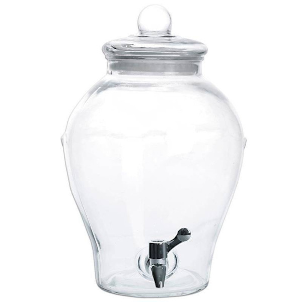 Dryckesdispenser med kran för lemonad eller bål med fruktbitar