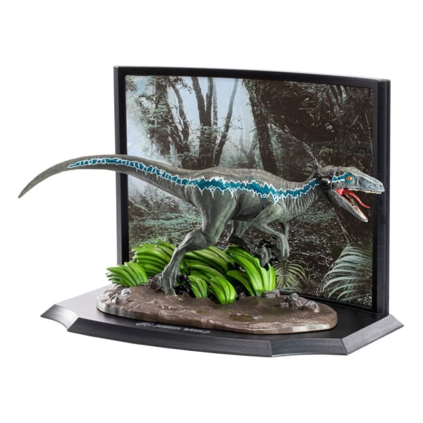 Jurassic Park Toyllectible Treasure Statue Velociraptor Blue Rap