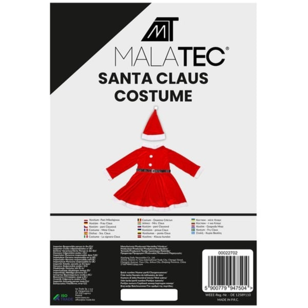 Kostume - Fru Claus Malatec 22702