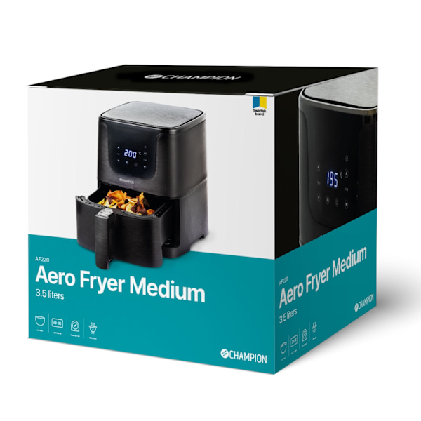 Air Fryer Medium 3,5L 1500W AF220 Musta