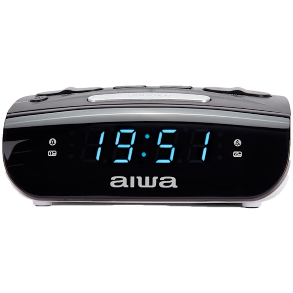 Clockradio med dobbelte alarmer