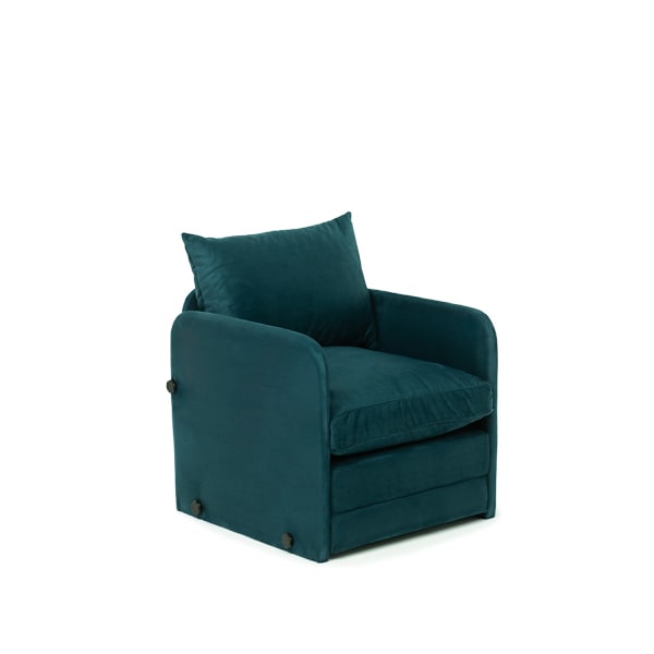 1-sædet sovesofa Saga Single - Petrol Green