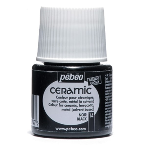 Pebeo Ceramic Paint 45 ml. - 14 musta