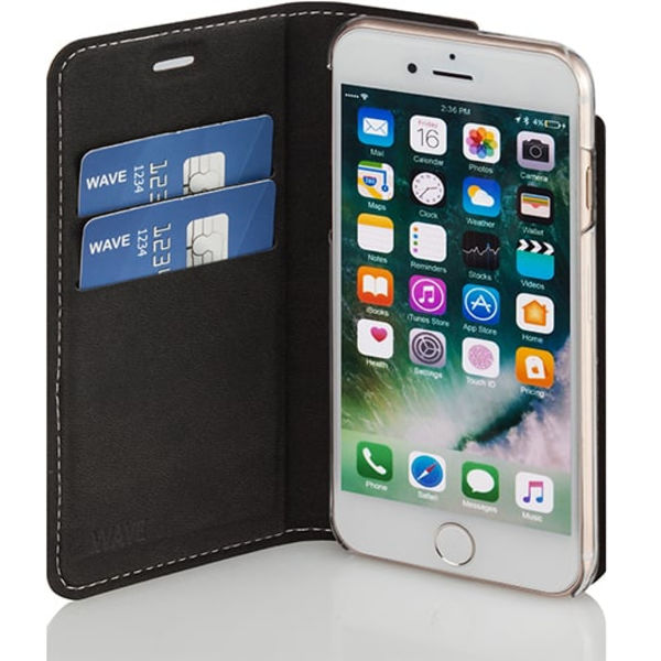 Wave BookCase suojakotelo, iPhone 6 / 6s / 7 / 8 / SE, ruusukulta