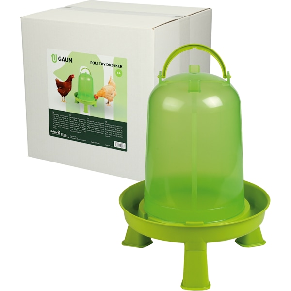 Siipikarjan juoma jaloilla 5 l sitruunanvihreää
