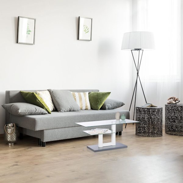 Glas sofabord