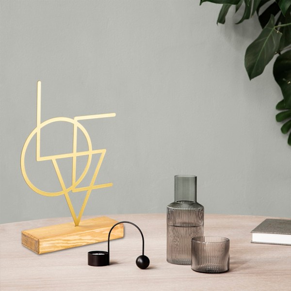 Dekorativt objekt geometrisk - guld