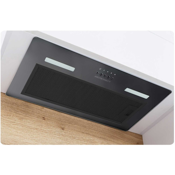 Underskabs emhætte 52 cm sort BT-236
