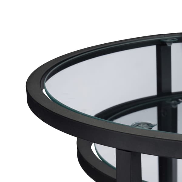 Glas sofabord sæt med 2 stk