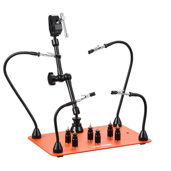 Magnetisk loddestation med hjælpende hænder – 4 arme, varmluftholder