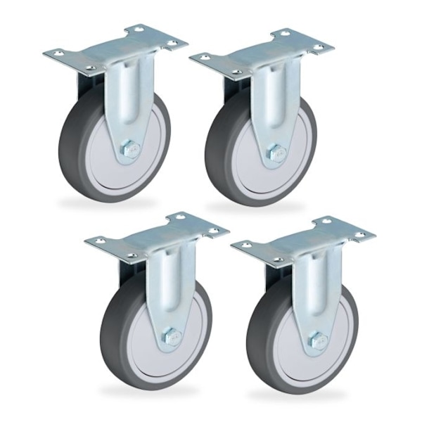 Fasta hjul, 4-pack